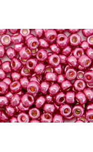 Miyuki rocailles Perlen 6/0 - Duracoat galvanized hot pink 6-4210